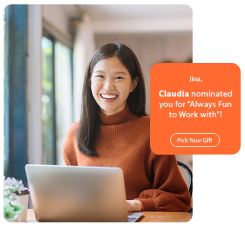 Peer-to-peer nominations and employee awards with Yesimo corporate gifting solution