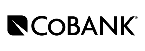 CoBank logo with a black angular icon and bold text, ideal for a corporate gifting platform branding. CoBank logo with a black angular icon and bold text, ideal for a corporate gifting platform branding.